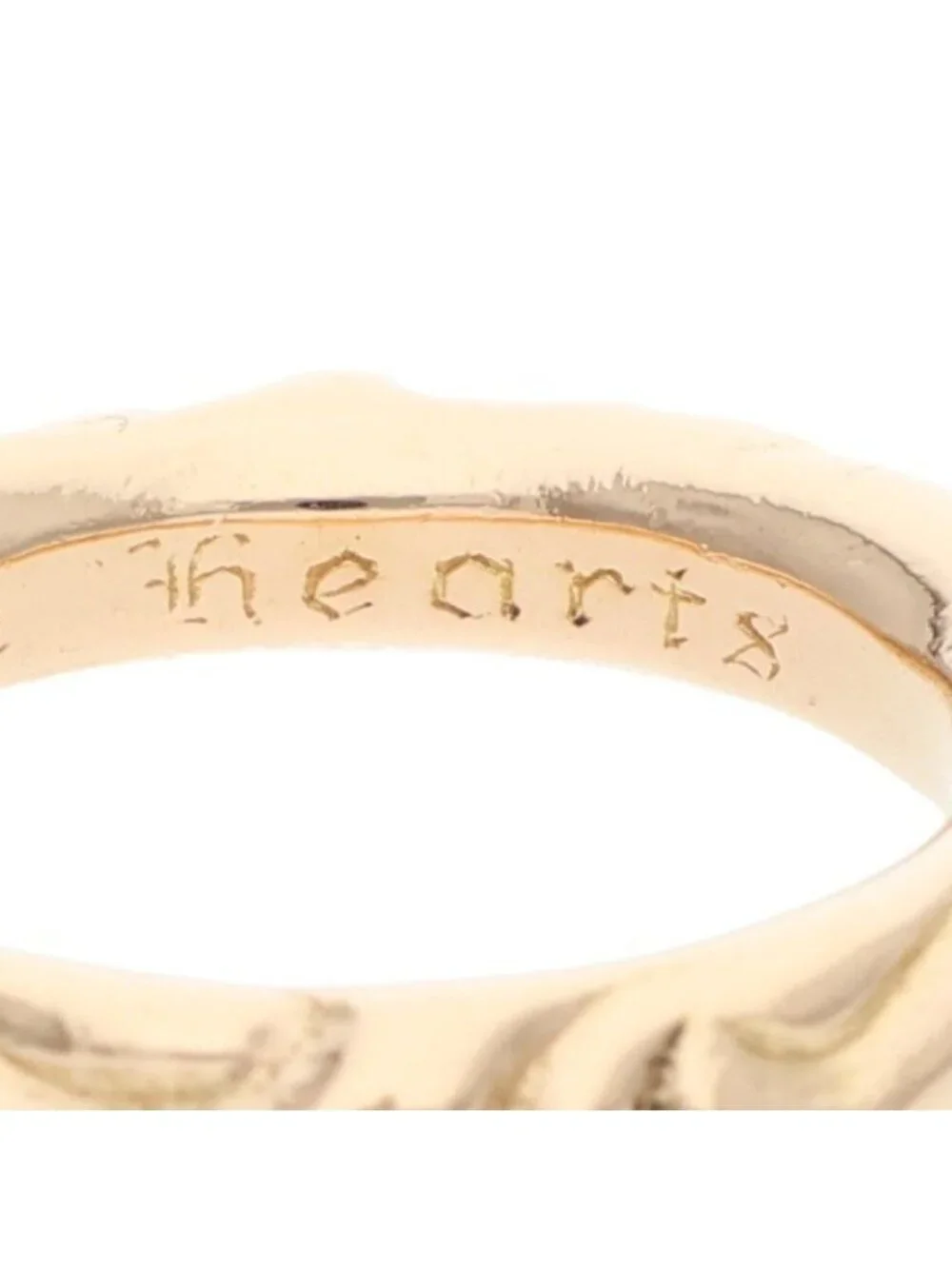 Chrome Hearts 22k Scrl Band 22k Scroll Gold Ring